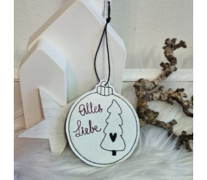 ADVENTSKALENDER 6. Dezember - 16 Anhänger Weihnachtskugeln Doodle